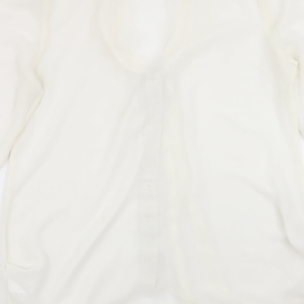 Miss Selfridge Womens White Basic Blouse Size 12