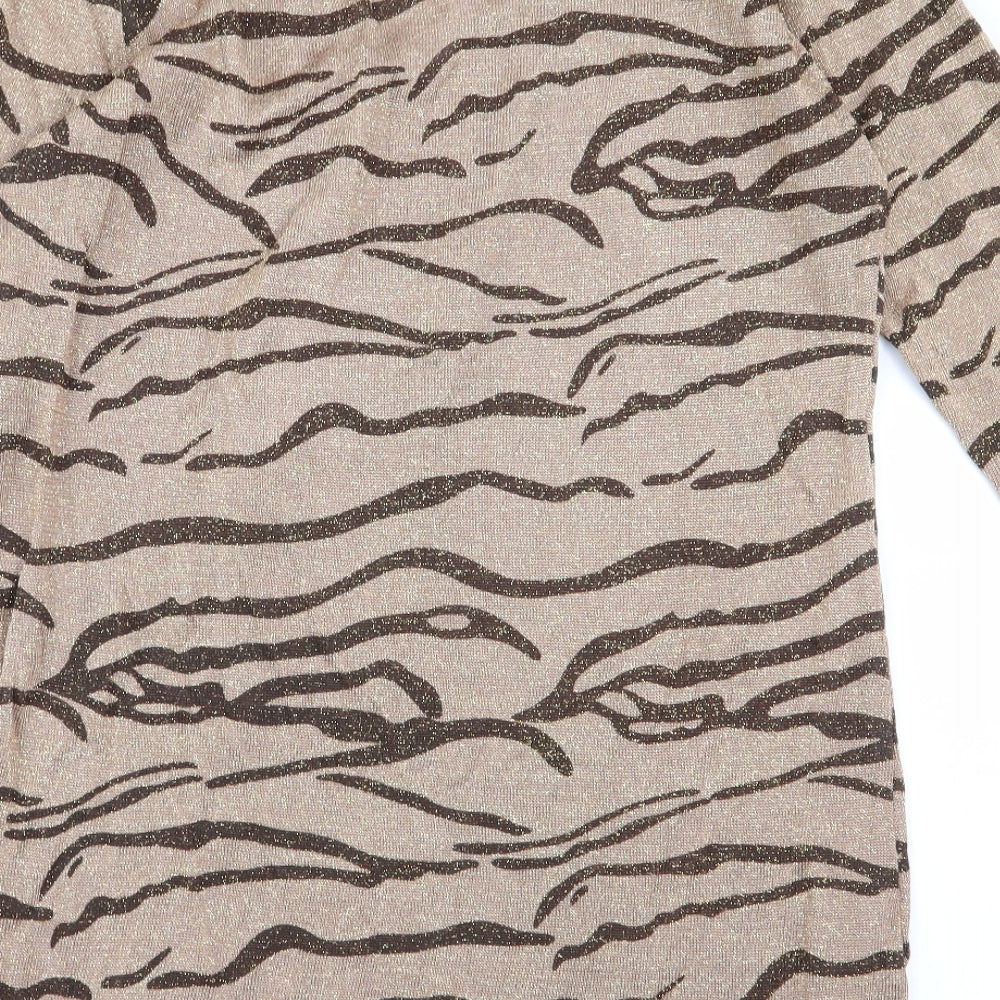 sky designs Womens Multicoloured Animal Print Fit & Flare Size S