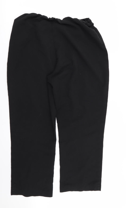 Womens UK Size 16 arista Regular Fit Black Trousers
