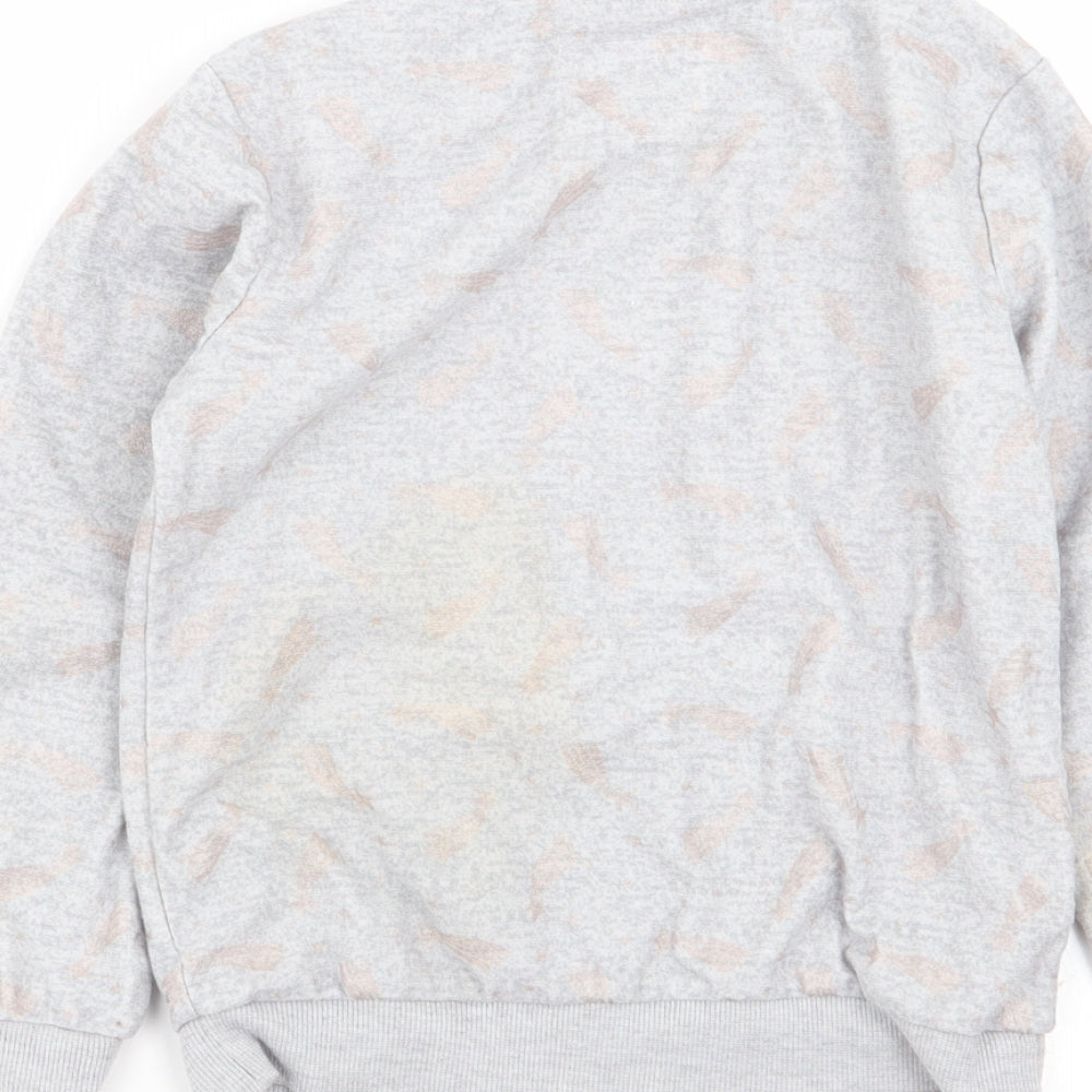 F&F Girls Grey Solid Top Pyjama Top Size 5-6 Years
