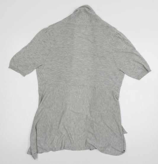 TU Womens Grey Knit Cardigan Jumper Size 14