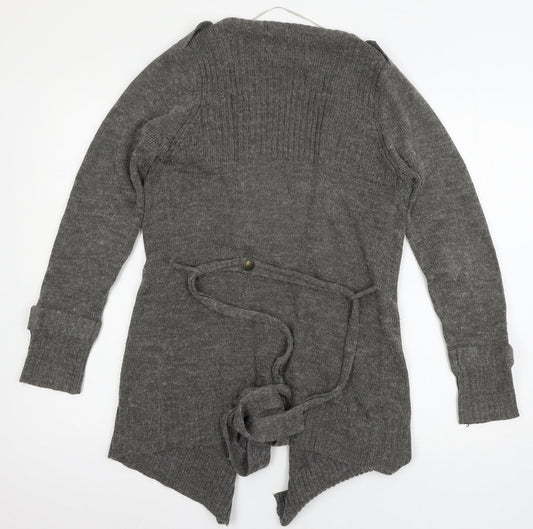 George Womens Grey Knit Cardigan Jumper Size 10