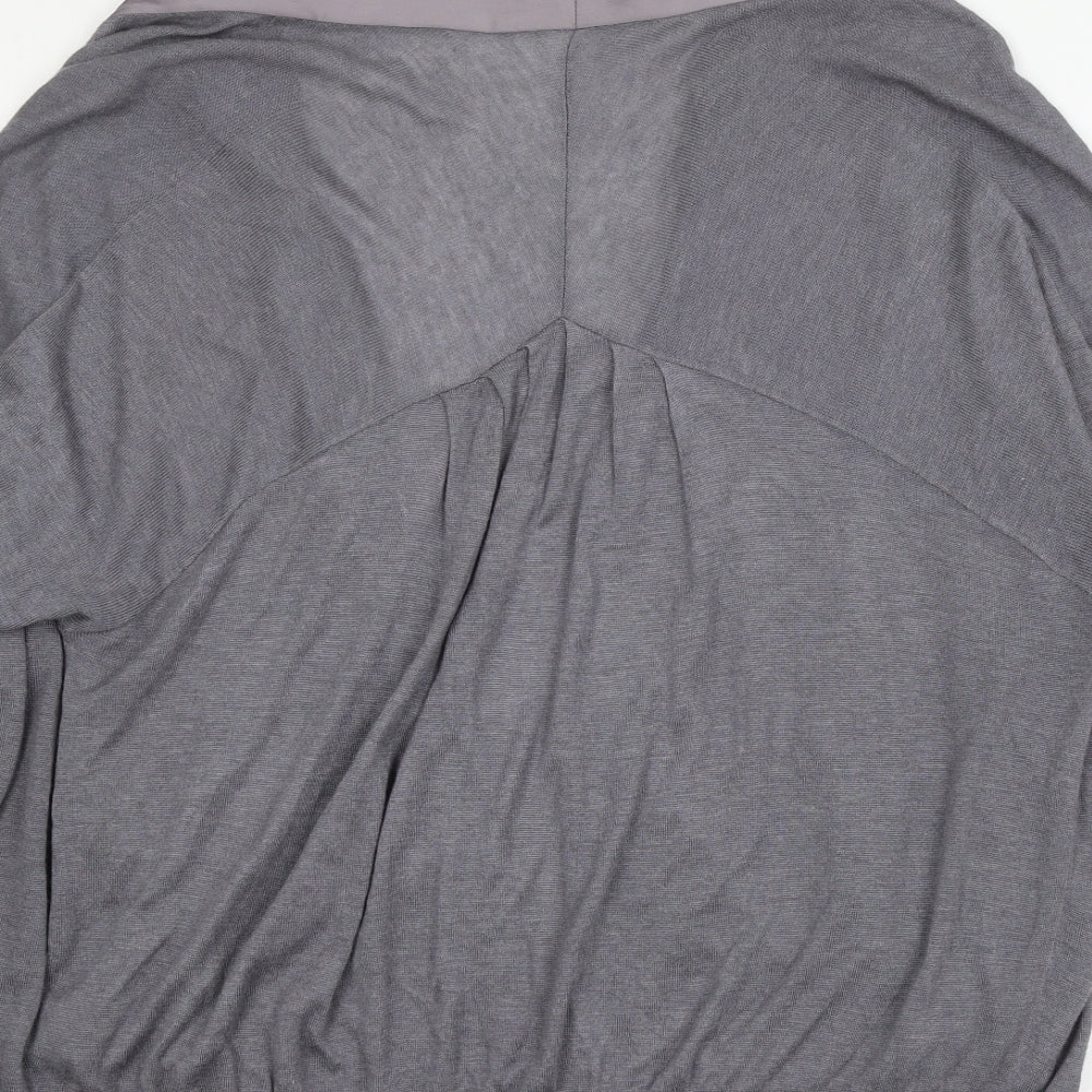 Womens UK Size 14 Miss Selfridge Grey Cardigan Jumper