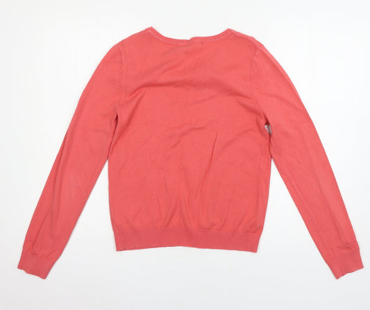 George Womens Pink Knit Pullover Jumper Size 12