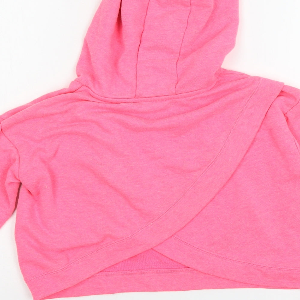 Dunnes Girls Pink Jersey Pullover Hoodie Size 10-11 Years - Great love