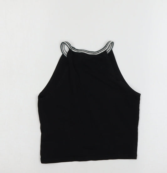 New Look Girls Black Jersey Basic Tank Size 10-11 Years