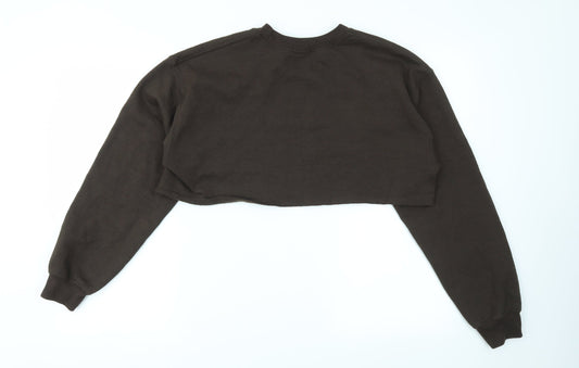 Womens UK Size M Nasty Gal Brown Pullover Jumper