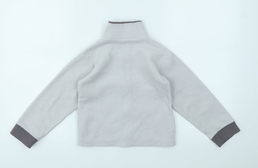Preworn Boys Green Full Zip Sweatshirt Size 5-6 Years