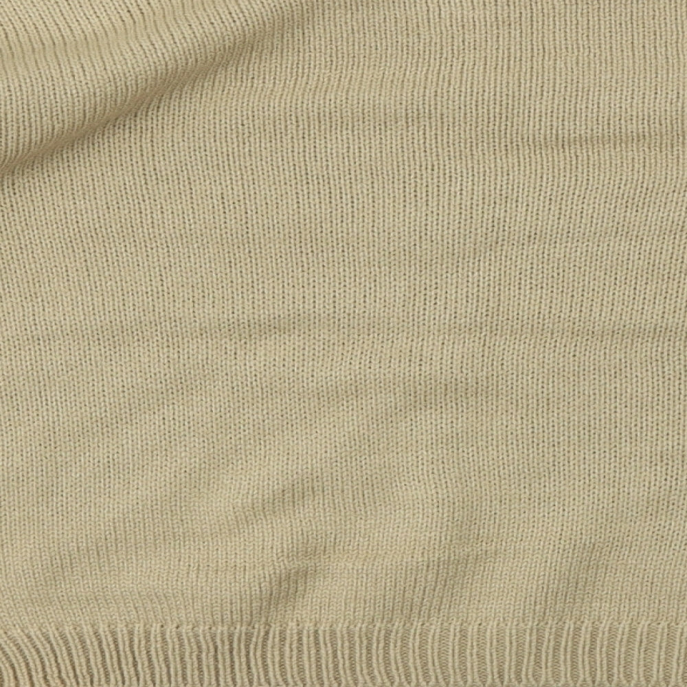 Womens UK Size M Brave Soul Beige Pullover Jumper
