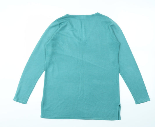 Womens UK Size 10 BHS Green Pullover Jumper