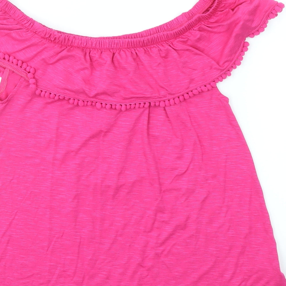 F&F Girls Pink Basic T-Shirt Size 12-13 Years