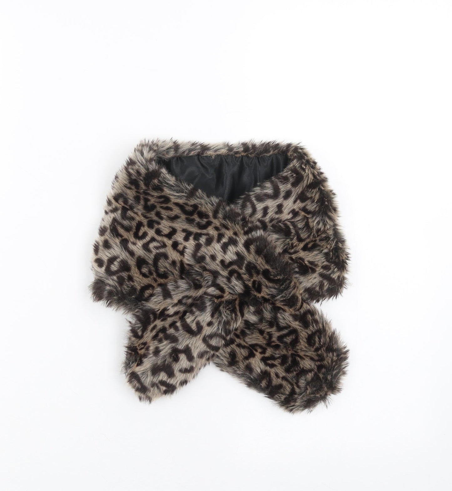 Tommy & Kate Womens Brown Animal Print Scarf