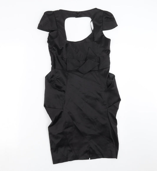 BAY Womens Black Pencil Dress Size 8