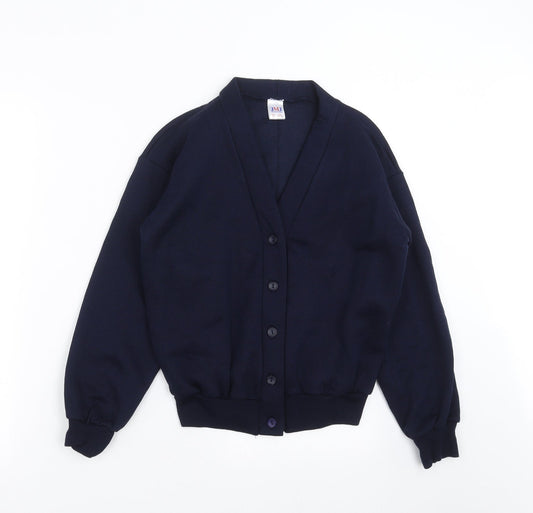 JMJ Girls Blue Cardigan Sweatshirt Size 11-12 Years