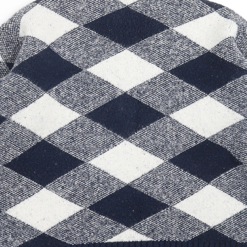 Womens UK Size S Marks and Spencer Blue Pullover Jumper