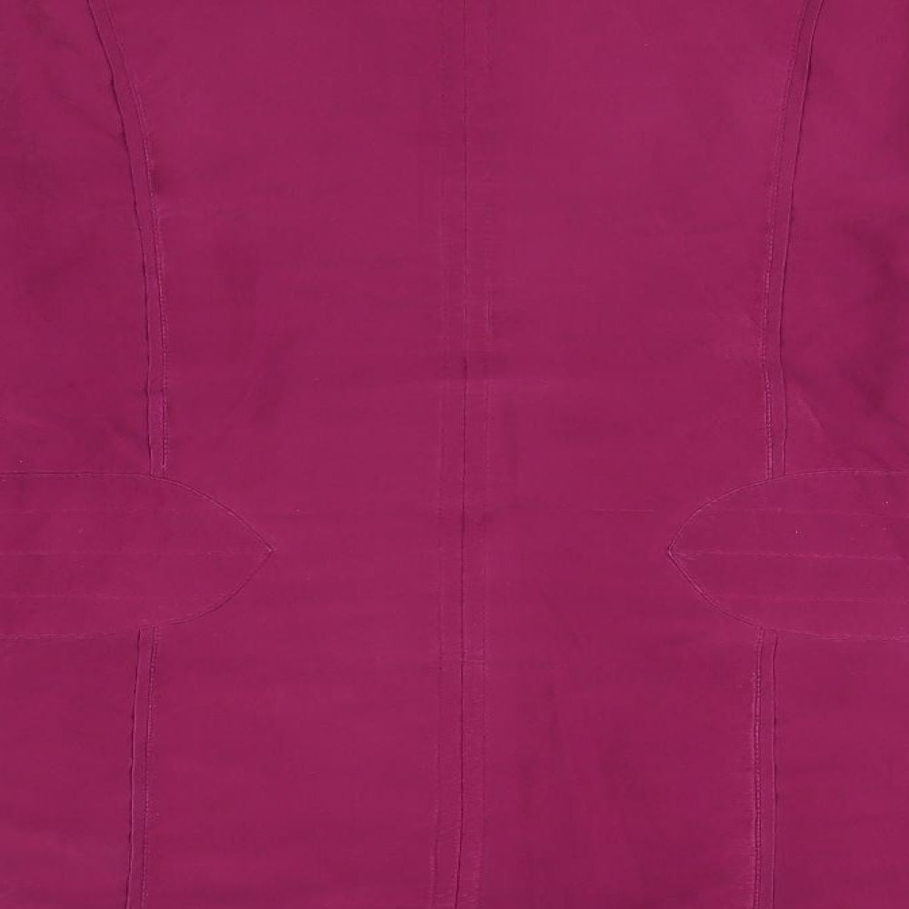 Klass Womens Pink Overcoat Coat Size M