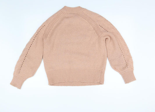 George Womens Pink Knit Pullover Jumper Size S