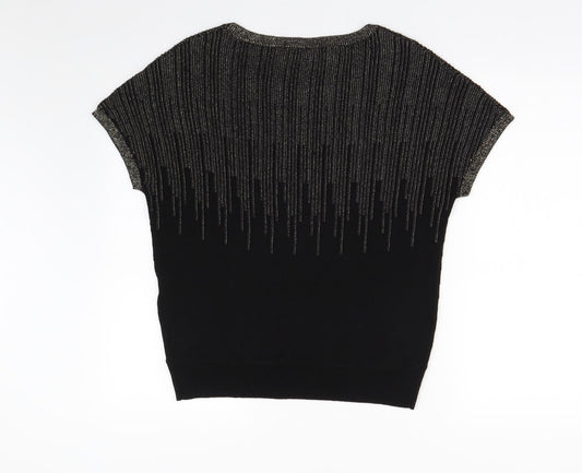 Womens UK Size XS Oasis Black Pullover Jumper