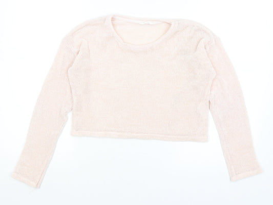 Matalan Girls Pink Pullover Jumper Size 12 Years