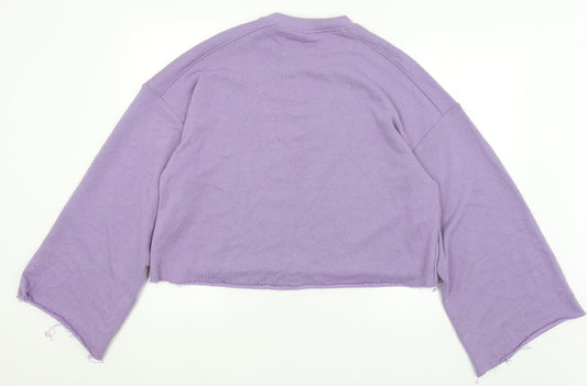 Womens UK Size 12 H&M Purple Pullover Jumper