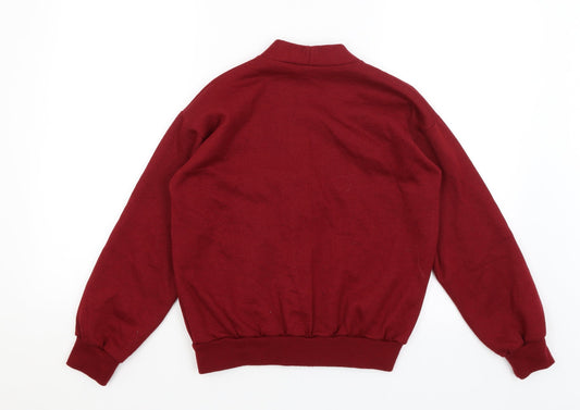JMJ Girls Red Cardigan Jumper Size 11-12 Years