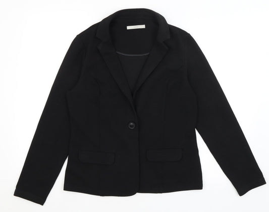George Womens Black Jacket Blazer Size 14