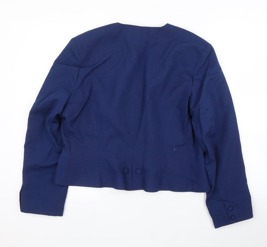 Womens UK Size 16 Features Regular Blue Blazer