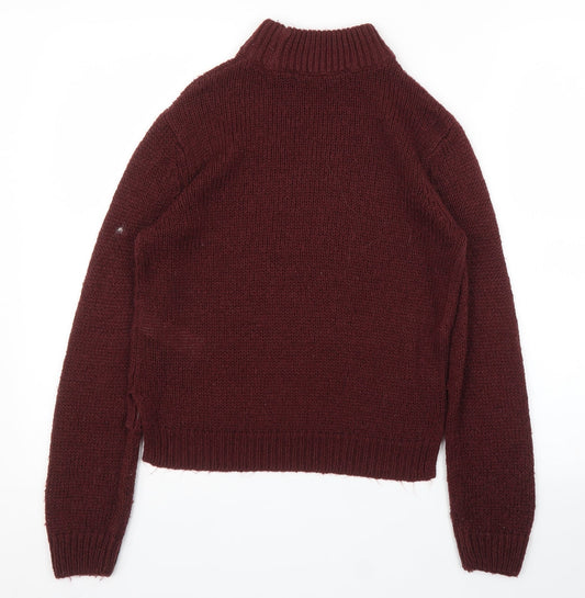 New Look Girls Purple Pullover Jumper Size 12 Years