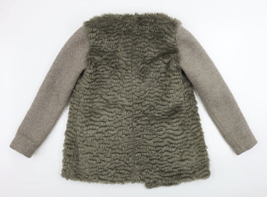 New Look Womens Beige Jacket Coat Size 10