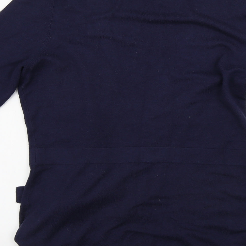 George Womens Blue Cardigan Jumper Size 14