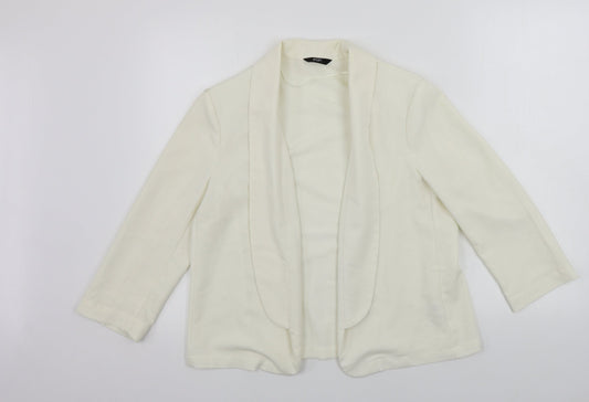 Womens UK Size 12 F&F Regular Ivory Blazer