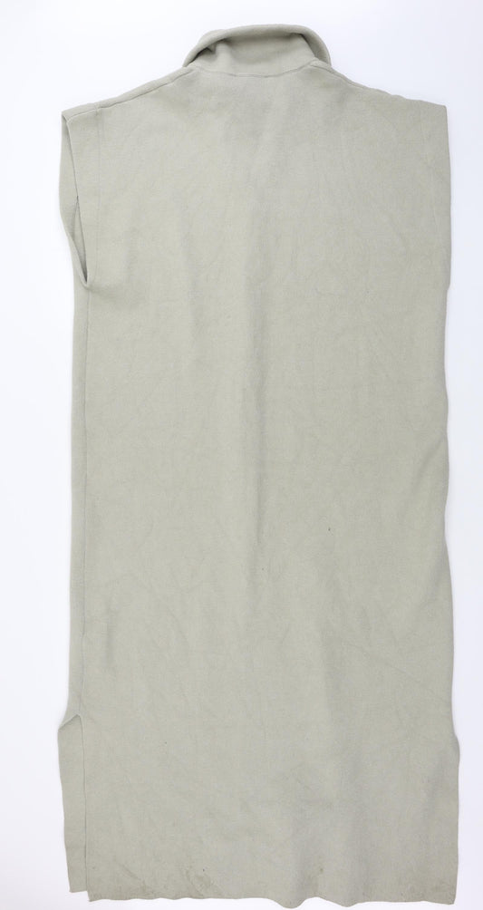 Womens UK Size XS Zara Beige Cardigan Jumper