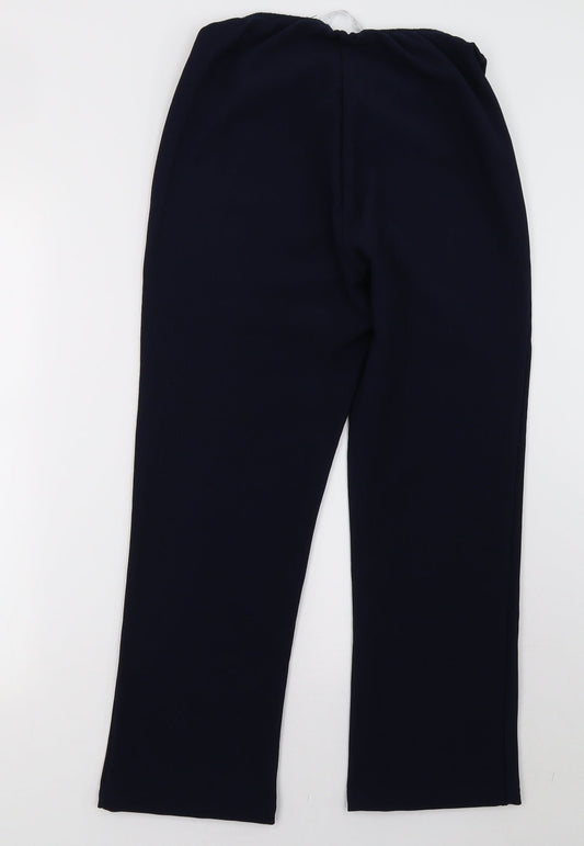 tru collection Womens Blue Trousers Size 12 L26 in