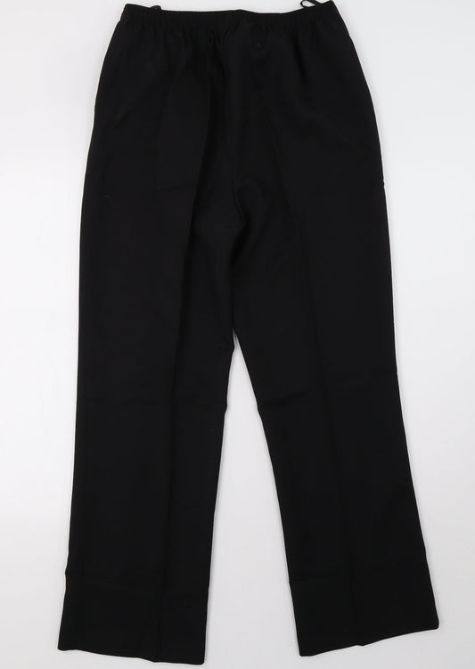 Womens UK Size 16 Damart Regular Fit Black Trousers
