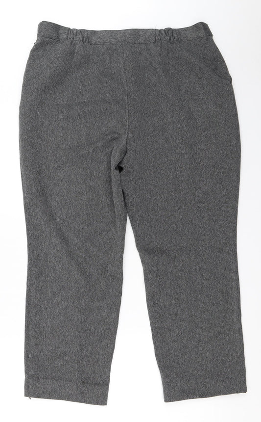 Womens UK Size 16 Marks and Spencer Regular Fit Grey Trousers