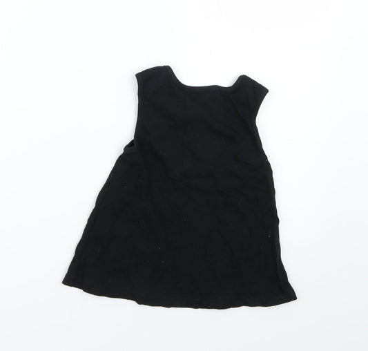 derry county Baby Black Dungaree One-Piece Size 3-6 Months