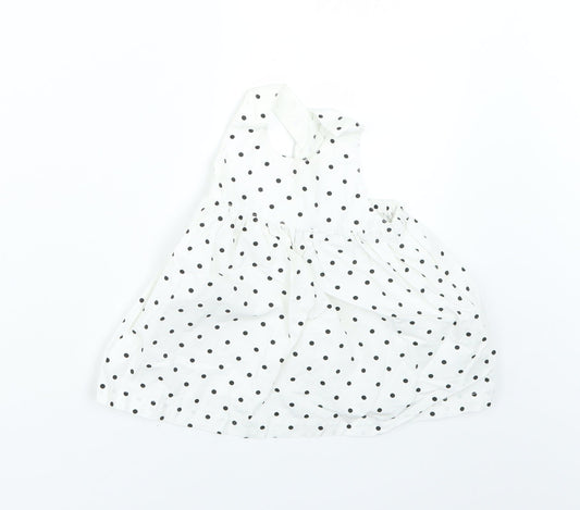 H&M Baby White Polka Dot Fit & Flare Size 3-6 Months