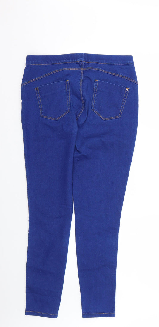 Denim & Co. Womens Blue Jegging Jeans Size 12 L28 in