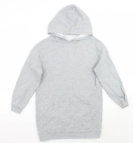 SheIn Girls Grey Pullover Hoodie Size 11-12 Years