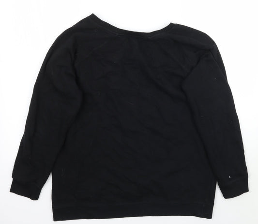 Earth Positive Womens Black Pullover Jumper Size XL