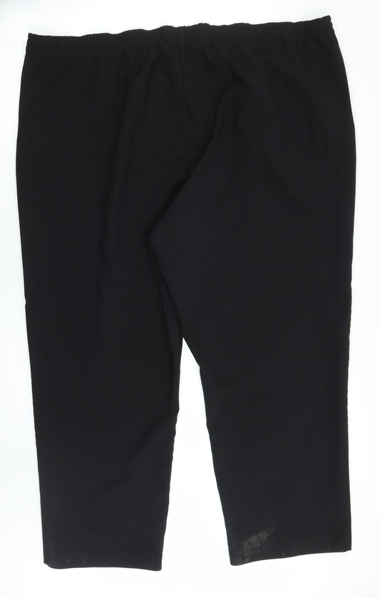 BM Womens Black Trousers Size 22 L28 in