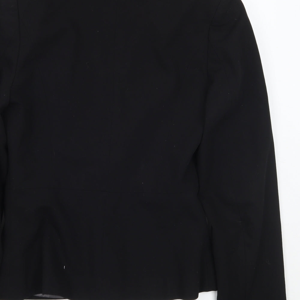 George Womens Black Jacket Blazer Size 8