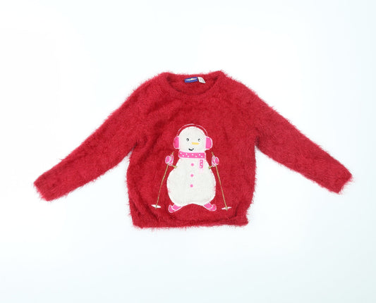 Lupilu Girls Red Pullover Jumper Size 2-3 Years