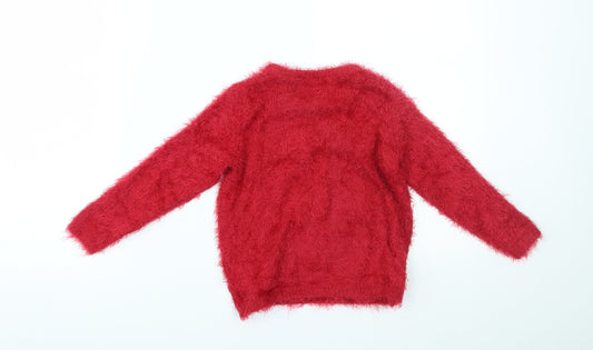 Lupilu Girls Red Pullover Jumper Size 2-3 Years