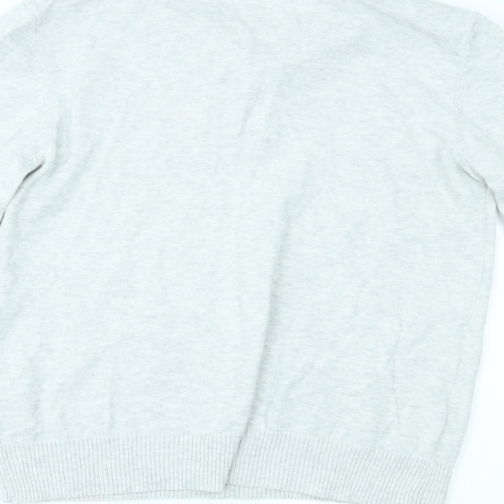 Peacocks Mens Grey Pullover Jumper Size M