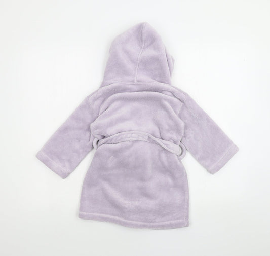 Preworn Boys Purple Solid Robe Size 2-3 Years