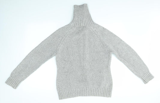 Womens UK Size 14 BHS Grey Cardigan Jumper