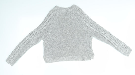 Womens UK Size S H&M Grey Pullover Jumper