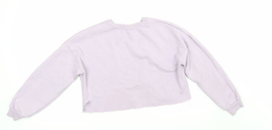 New Look Girls Purple Pullover Sweatshirt Size 12 Years - Bronx