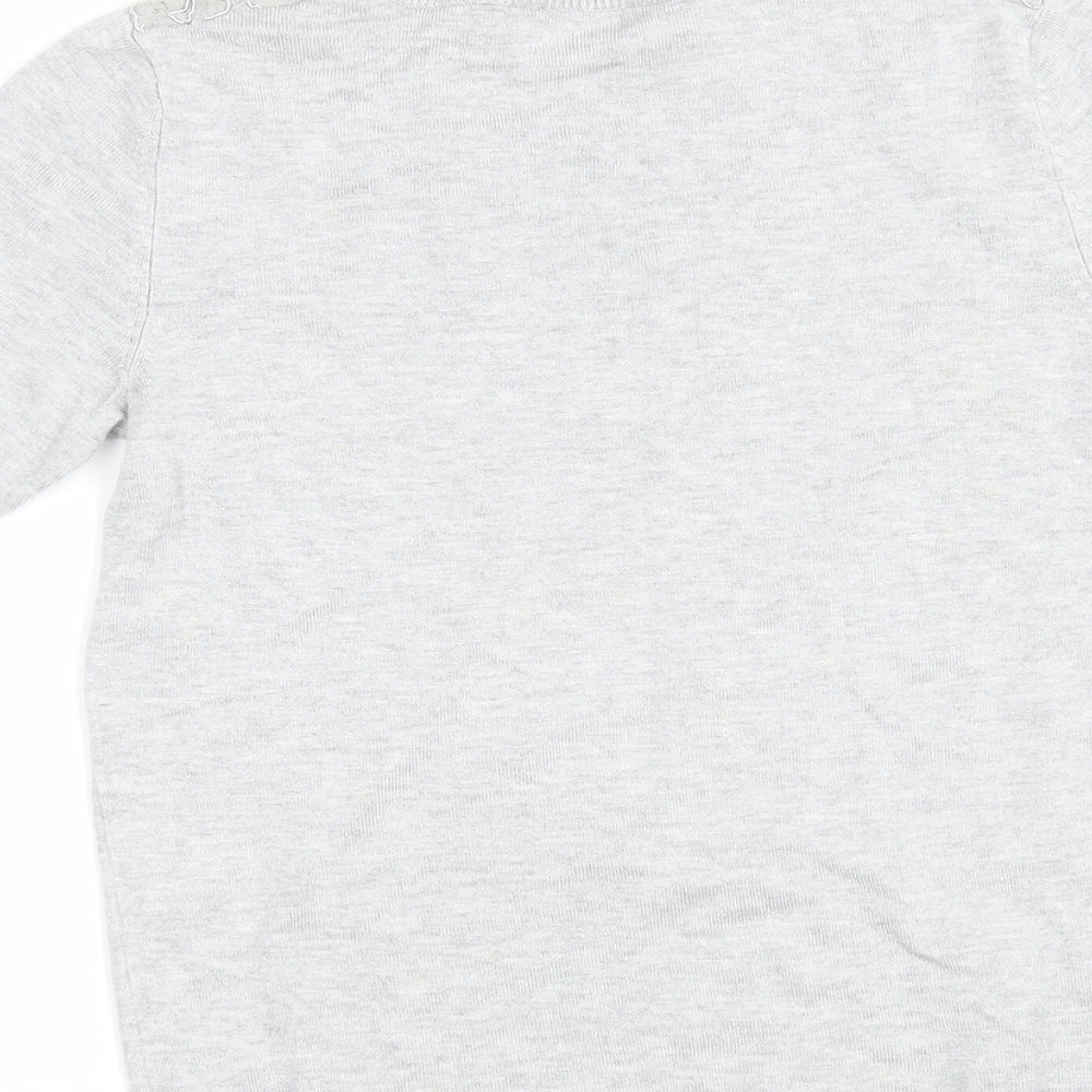 Womens UK Size 6 Dorothy Perkins Grey Basic T-Shirt